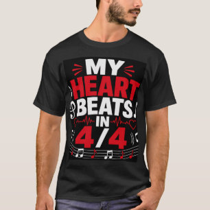 T-shirt Mon cœur bat en 4/4