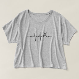 T-shirt Mon Coeur bat par Chat