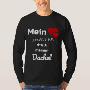 T-shirt Mon Coeur bat pour mon Dachshund
