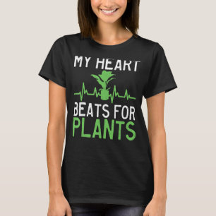 T-shirt Mon Coeur bat pour Plante jardinage Plante de fleu