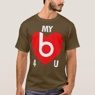 T-shirt Mon Coeur bat pour vous drôle ligne de ramassage L