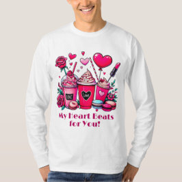 T-shirt Mon coeur bat pour vous Valentines