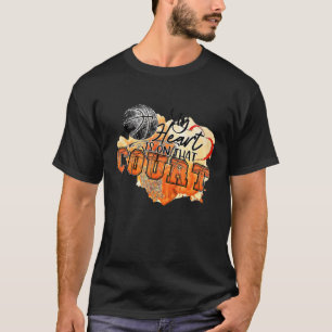 T-shirt Mon Coeur Est Sur Ce Court Basketball Maman Papa M