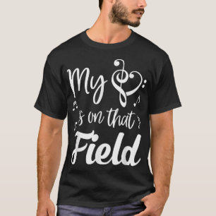 T-shirt Mon Coeur Est Sur Ce Field Marching Band Maman Mus