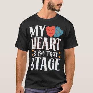 T-shirt Mon cœur est sur cette scène