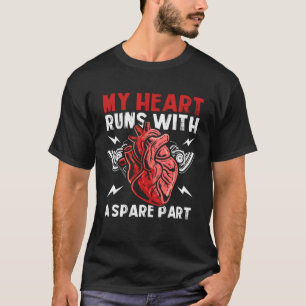 T-shirt Mon Coeur Fonctionne Avec Une Pièce De Rechange Op