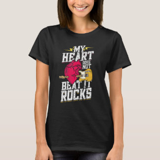 T-shirt Mon Coeur Ne bat Pas Il Frappe Electronic Rock