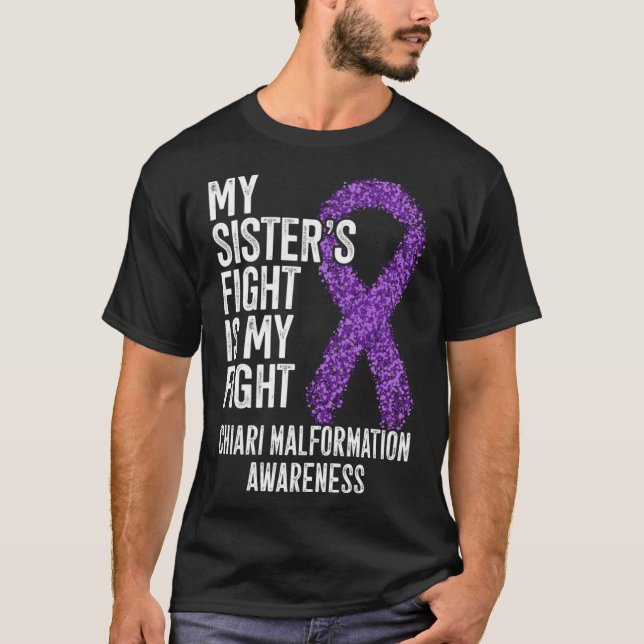 T-shirt Mon combat contre la malformation de Chiari (Devant)