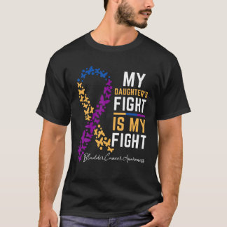 T-shirt Mon combat de fille est mon combat pour le cancer