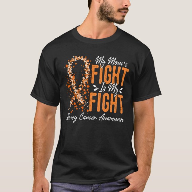 T-shirt Mon combat de maman est ma lutte contre le cancer  (Devant)