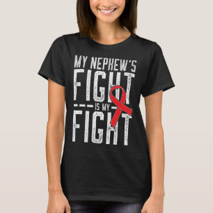 T-shirt Mon combat de Nephew est ma lutte contre la maladi