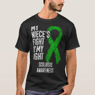 T-shirt Mon combat de nièce est ma lutte contre la scolios