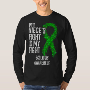 T-shirt Mon combat de nièce est ma lutte contre la scolios