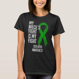 T-shirt Mon combat de nièce est ma lutte contre la scolios