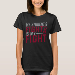 T-shirt Mon combat d'élève est mon combat Anémie à cellule