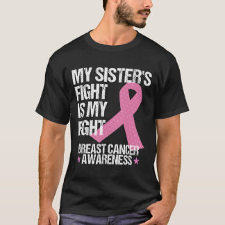 T-shirt Mon combat Soeurs est mon combat cancer du sein de