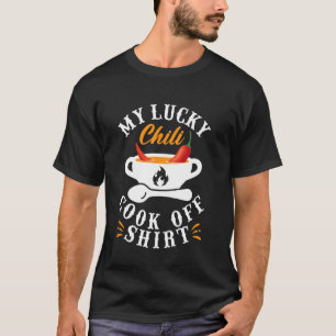 T-shirt Mon concours de chili chanceux amusant passionné d