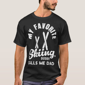 T-shirt Mon copain de ski préféré m'appelle papa