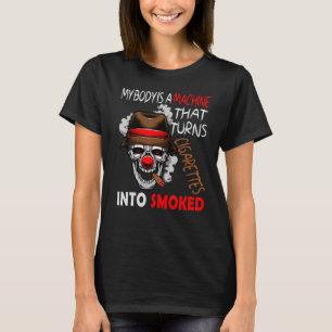 T-SHIRT MON CORPS EST UNE MACHINE QUI TRANSFORME LES CIGAR