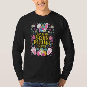 T-shirt Mon Costume De Pajama De Pâques Lapin Oreilles Rab