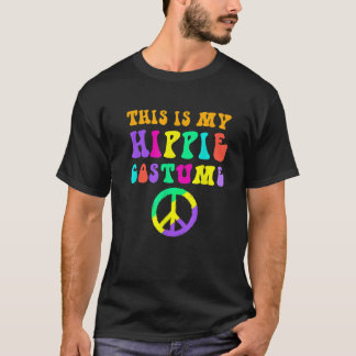 T-shirt Mon costume hippie Drôle Halloween Retro Party pou