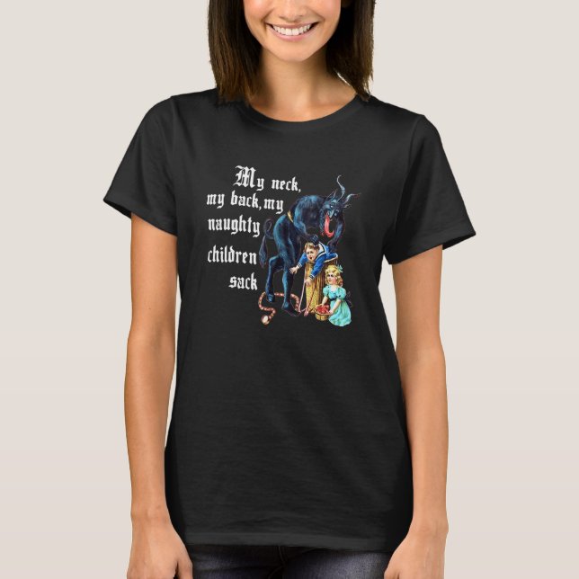 T-shirt Mon Cou Mon Dos, Mes Filles Enfants Sack Vêtements (Devant)