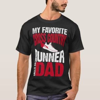 T-shirt Mon coureur de fond favori m'appelle Papa