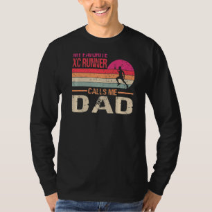 T-shirt Mon coureur de fond favori m'appelle Papa Vint