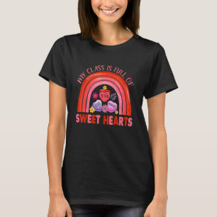 T-shirt Mon Cours Est Plein D'Amour Rainbow Teacher Ca