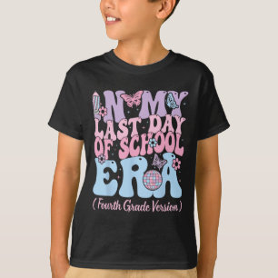 T-shirt Mon Dernier jour de l'école Époque 4e année Enseig