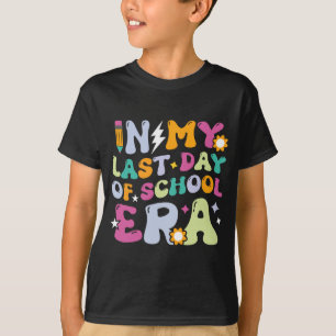 T-shirt Mon Dernier Jour De L'Ère Scolaire Enfants Enseign