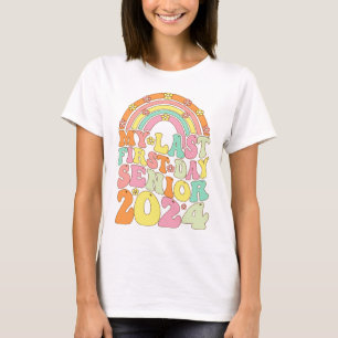 T-shirt Mon Dernier Premier Jour Senior 2024 Classe Super 