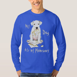 T-shirt Mon Dogo A Mangé Mes Devoirs