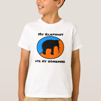 T-shirt Mon éléphant a mangé mon travail
