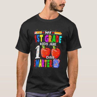 T-shirt Mon Enfant De 1Ere Année Est 100 Jours Plus Intell