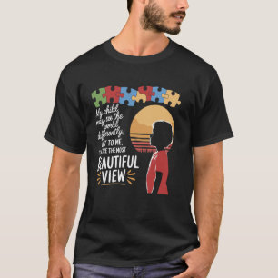 T-shirt Mon enfant voit différemment Autistique Sensibilis