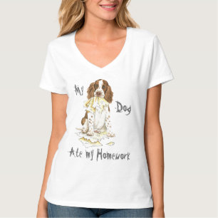 T-shirt Mon épagneul de springer anglais a mangé mon