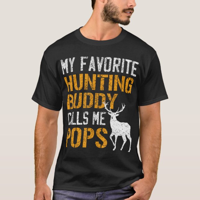 T-shirt Mon Épouse De Chasse Favorite M'Appelle Des Pops S (Devant)