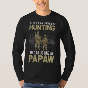 T-shirt Mon Épouse De Chasse Favorite M'Appelle Papaw Hunt