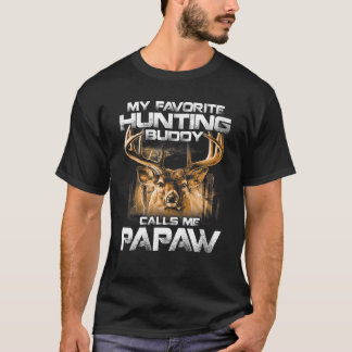 T-shirt Mon Épouse De Chasse Favorite M'Appelle Papaw T Sh