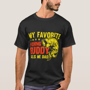 T-shirt Mon Épouse De Pêche Préférée M'Appelle Papa