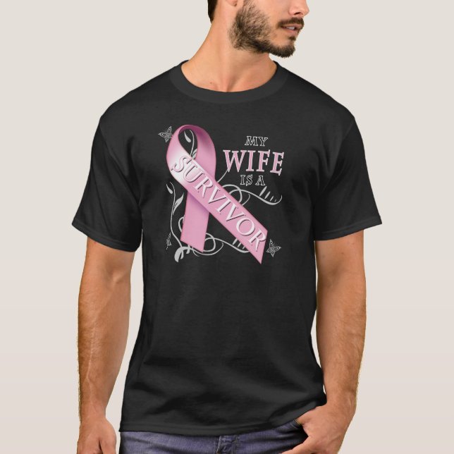 T-shirt Mon épouse est un Survivor.png (Devant)