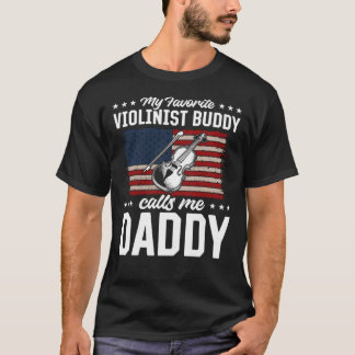 T-shirt Mon Épouse Violoniste Préférée M'Appelle Daddy Vio