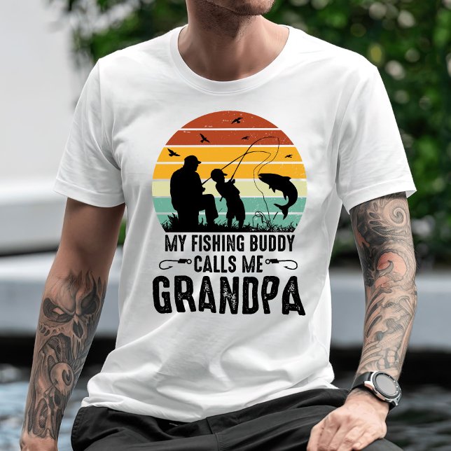 T-shirt Mon Époux De Pêche M'Appelle Grand-Père (Créateur téléchargé)