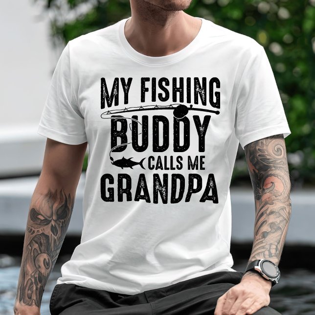T-shirt Mon Époux De Pêche M'Appelle Grand-Père (Créateur téléchargé)
