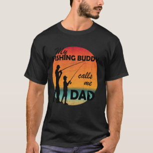 T-shirt Mon Époux De Pêche M'Appelle Papa Fun Fishing