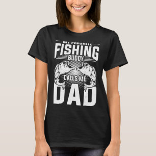 T-shirt Mon Époux De Pêche Préféré M'Appelle Papa Pêche Pa