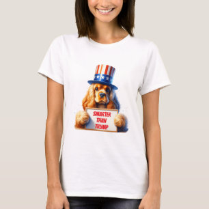 T-shirt Mon Espagnol Cocker Est Plus Intelligent Que Trump