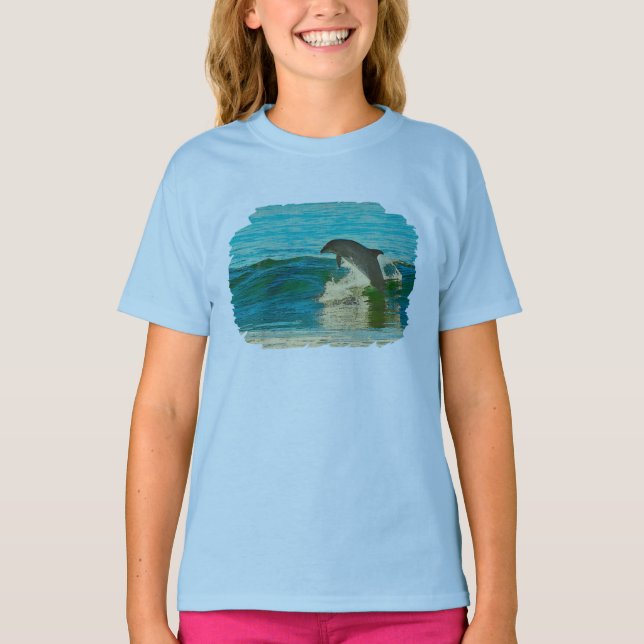 T-shirt Mon Esprit Animal Est Un Dauphin (Devant)