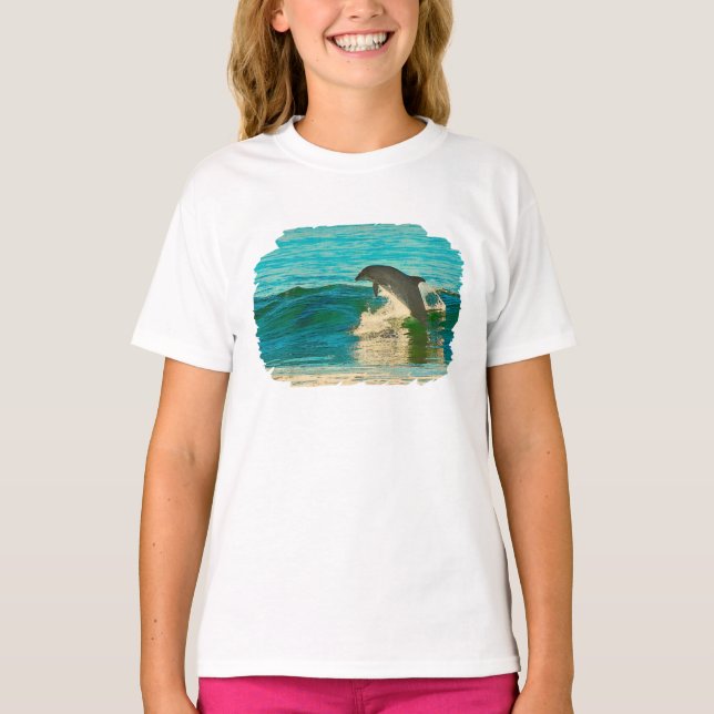 T-shirt Mon Esprit Animal Est Un Dauphin (Devant)